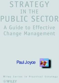 Libro Strategy In The Public Sector - Paul Joyce