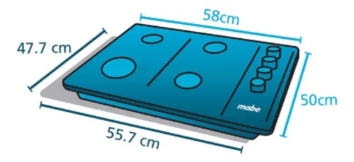 Estufa De Empotrar A Gas Marca Mabe De 60cm Pm6042gv0