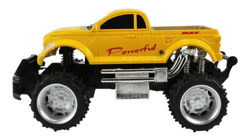 Carrinho Pick Up Controle Remoto 4 Funcoes 1:24 Amarelo