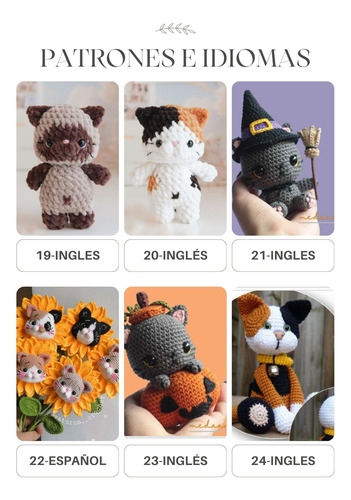 30 Patrones Gatitos Amigurumis Crochet