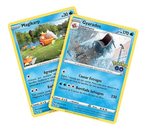 Kit Carta Pokémon Gyarados E Magikarp Pokémon Go