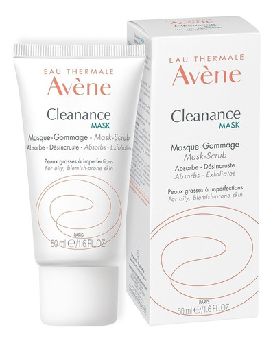 Avène Cleanance Mask Mascarilla Exfoliante Piel Grasa 50ml Momento de aplicación Día/Noche