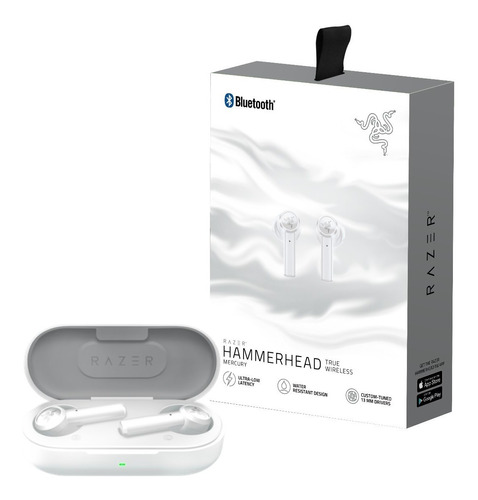 Audifonos Razer Hammerhead True Wireless Bluetooth White