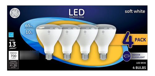 Ge Bombillas Led Para Interiores, 10 W (equivalente A 65 W).