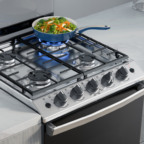 Cocina Multigas 56 Cm Inoxidable Con Air Fryer Drean Cd5617ai0