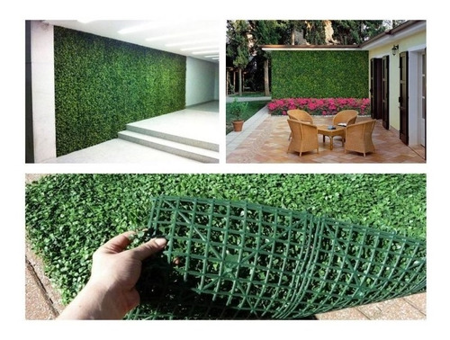 Imagen 1 de 3 de 5 Pzas Follaje Artificial Sintetico Para Muro O Pared Verde