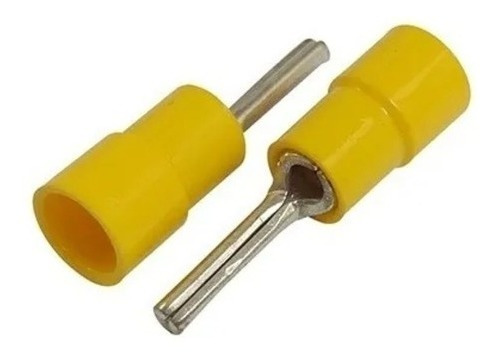 Terminal Tipo Pin Amarillo Para Cable 12-10 48 Amp. Pack 100