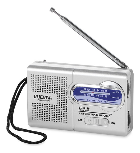 Pocket Weather Radio Mini Radio World Receptor Portátil