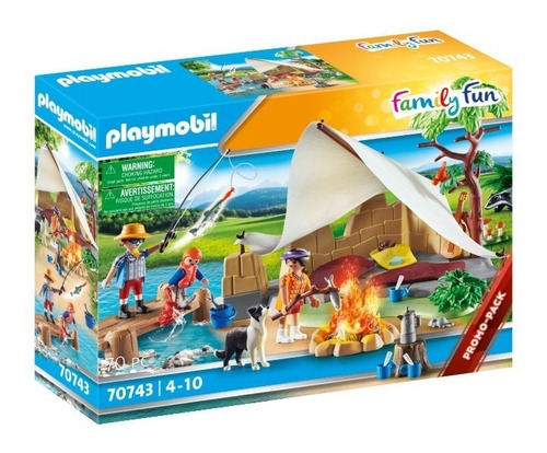 Figura Armable Playmobil Family Fun Acampada 70 Piezas 3