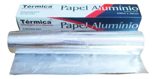 Papel Alumínio Com 100 Metros (30x100) - Kit Com 03 Rolos