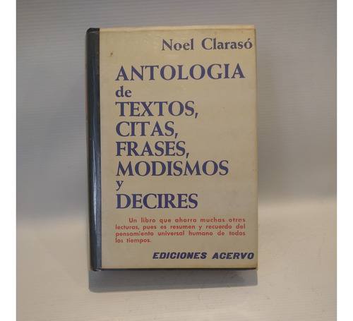 Antologia Textos Citas Frases Modismos Decires Claraso