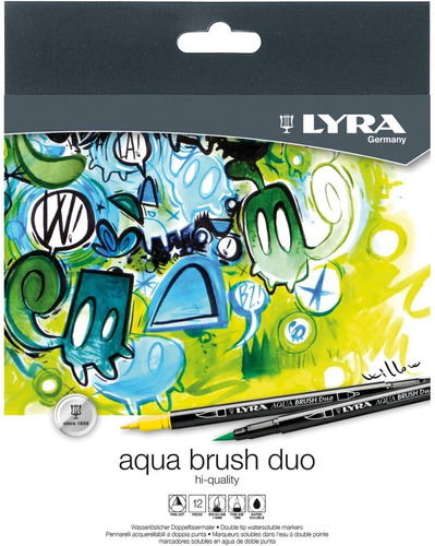 Lyra Aqua Brush Duo Brush Painters Juego De 12 Lapices