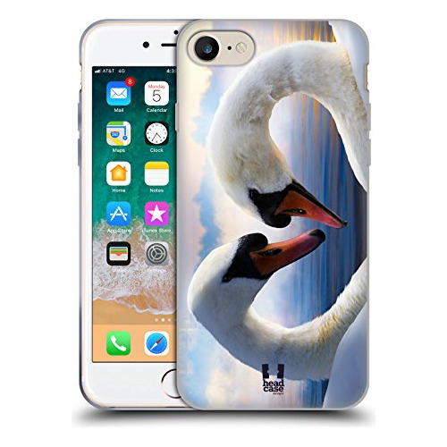Head Case Designs Swans In Love Wildlife Soft Gel Case Compa