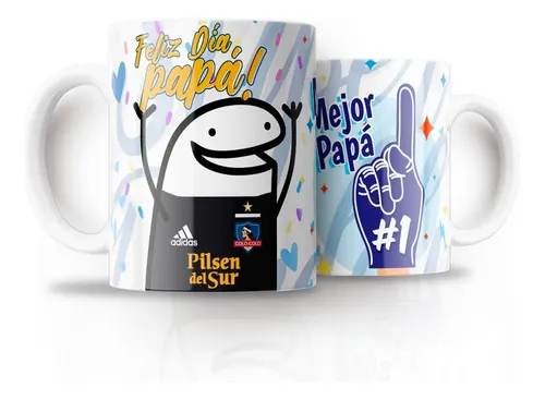 Tazón Taza Personalizada Flork Día Del Papá Equipos Futbol Colo Colo ...