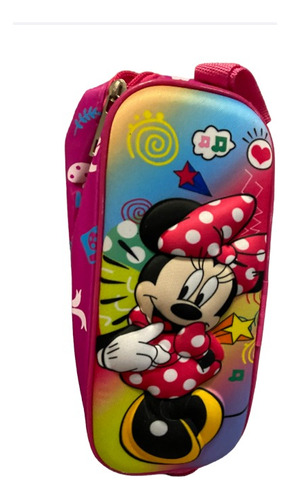 Cartuchera Escolar Minnie Mouse Relieve En Relieve