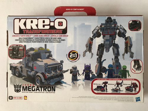 Megatron Transformers Kre-o Set 30688 310 Piezas Kreo Origin 310 (Usado)