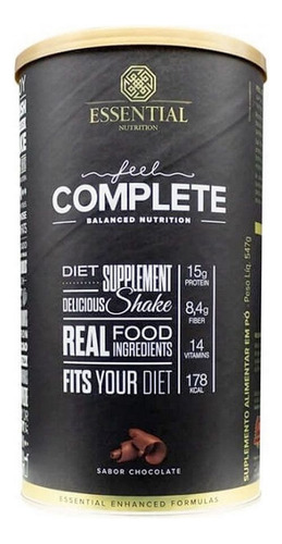 Feel Complete Lata (547g) - Sabor: Chocolate