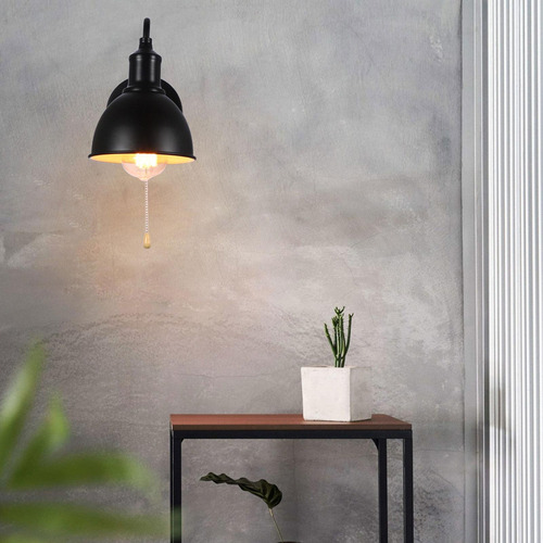 Lámpara De Pared Industrial Led Con Interruptor De Cadena