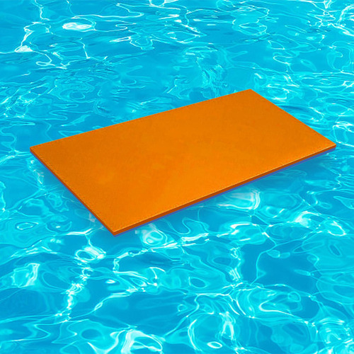 . Colchoneta Flotante De Agua Para Piscina, Balsa Naranja