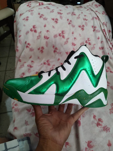 Tenis Reebok Kamikaze Ii Shawn Kemp Sonics Og 30mx Blanco Y Verde 30