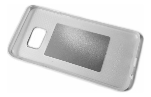 Funda Tpu Case Para Celular Samsung Galaxy S6 Edge Plus Plateado Geométrico