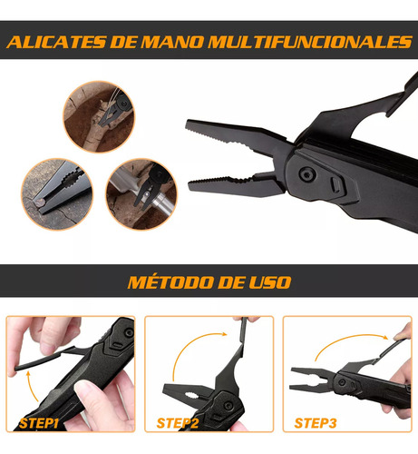 Hacha Martillo Y Cuchillo Multiherramienta Acero Inoxidable
