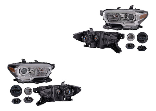 Set Faros Delanteros Depo Toyota Tacoma 2018 - 2019