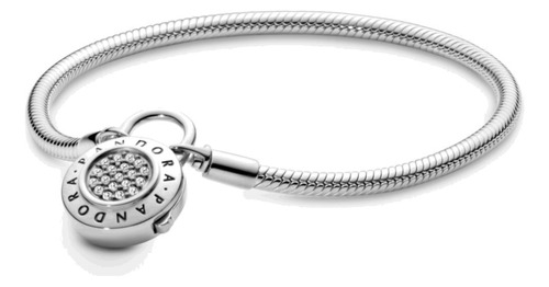 Pulsera Moments En Plata Candado Firma Pandora