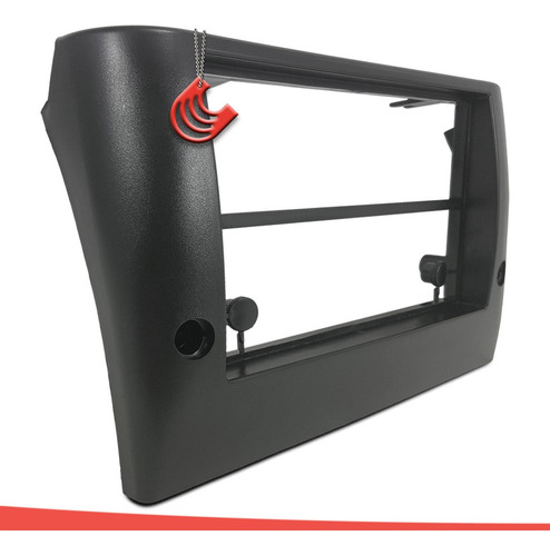 Moldura De Painel 2 Din Multimidia Dvd Mp5 Fiat Stilo 2003 2004 2005 2006 2007 2008 2009 2010 2011 2012 Preto Autoplast Explex