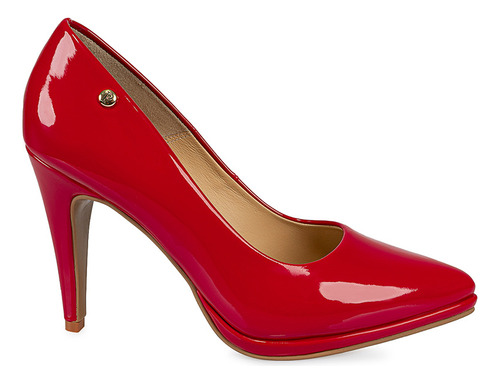 Zapato Stiletto Vestir Mujer Piazza Rojo Kathe-019