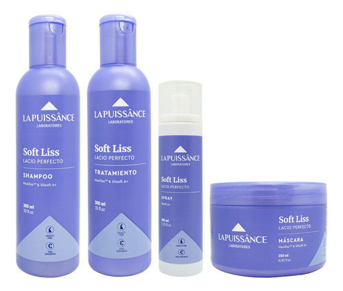 La Puissance Soft Liss Shampoo + Enjuague + Máscara + Spray