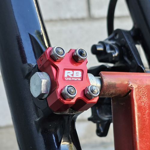 Soporte Eje Rueda Delantera Rb Honda Xr 250 300 Tornado Rojo