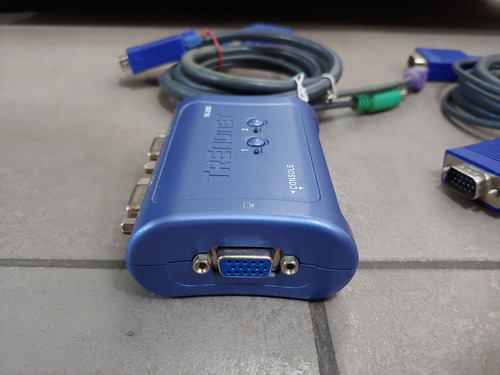 Switch Kvm Conmutador Ps2 Para 2 Pc 2 Monitores Trendnet (Usado)