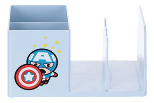Imagem 1 de 3 de Porta-caneta Organizador De Escritório - Capitão América