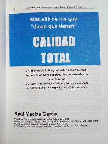 Calidad Total. Raúl García (Usado)