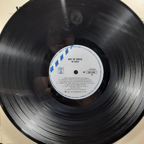 Imagem 4 de 7 de Vinil Lp With The Beatles Com Encarte Bom Estado
