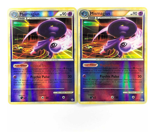 Mismagius 5/95 Holo X2 - Carta Original Pokémon Hgss 2010