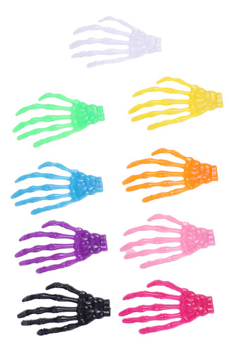 20 Horquillas De Resina Para Halloween Bone Hand, Colores Me