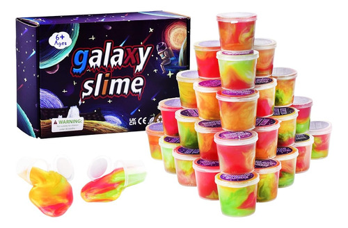 30 Paquetes Galaxy Slime, Colorido Juguete Escolar Favor De 