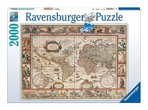 Puzzle 2000 Piezas Mapamundi 1650 Ravensburger 166336