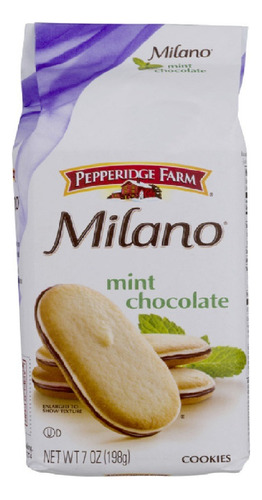 Pepperidge Farm Galletas Chocolate Y Menta Milano 198 Gr