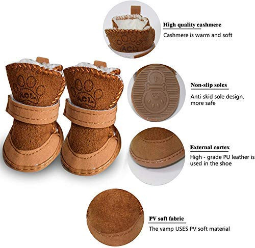Urbest Dog Shoes With Hook Loop Closure Booties Pet Dog Chih