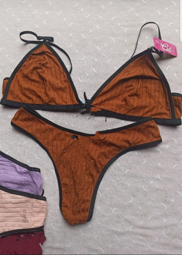 Conjunto Celi X 3 Und Brallette Trian Morley Less (art 925) Orange Algodón 90