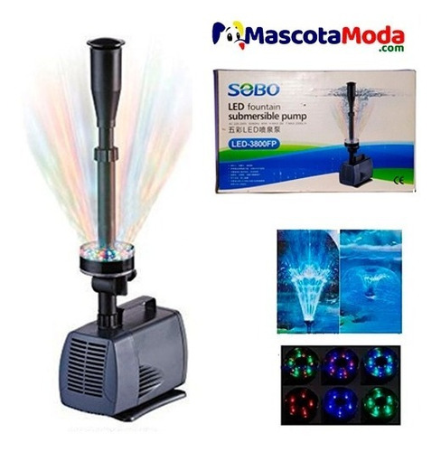 Imagen 1 de 1 de Bomba Sumergible Con Luces Led Y Espectaculo De Salida