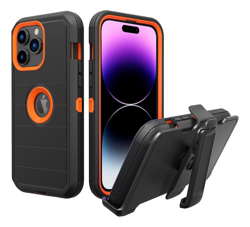 Niffpd Funda Diseñada Para Apple iPhone 14 Pro Max Con Clip