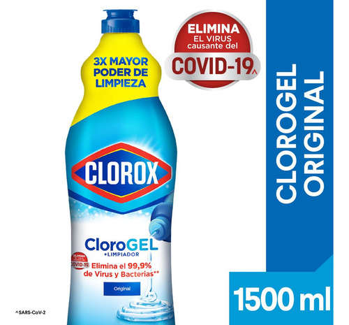 Cloro En Gel Clorox Original 1500 Ml