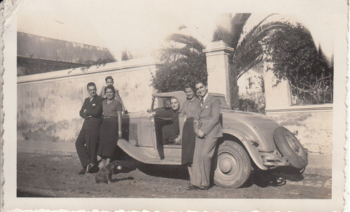 1937 Castillos Rocha Fotografia Personas Automovil Vintage