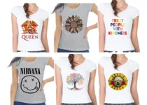 Comprar Pack De 5 Remeras Sublimadas Mujer