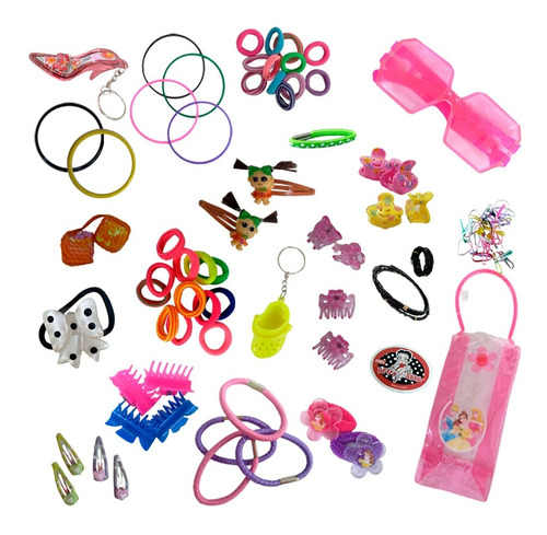 Imagem 1 de 3 de Kit Acessórios Para Menina Com 100 Peças