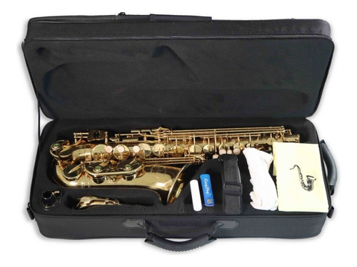 Saxofon Alto Symphonic As-02eb Color Dorado Estilo 82z